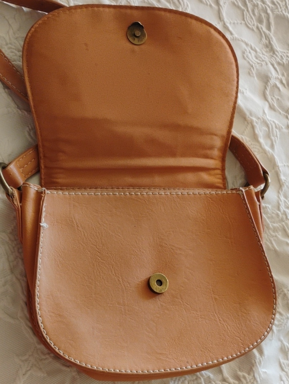 Woven Straw and Tan Crossbody Bag - Women's Shoulder Purse - Picture 4 of 5